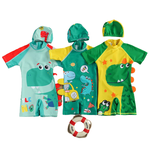 Costum intreg de surf cu dinozauri