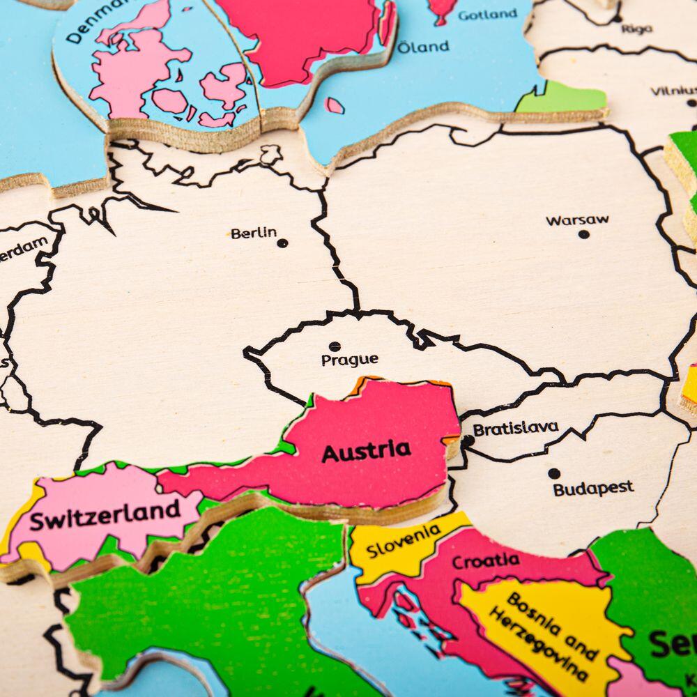 Puzzle incastru harta Europei