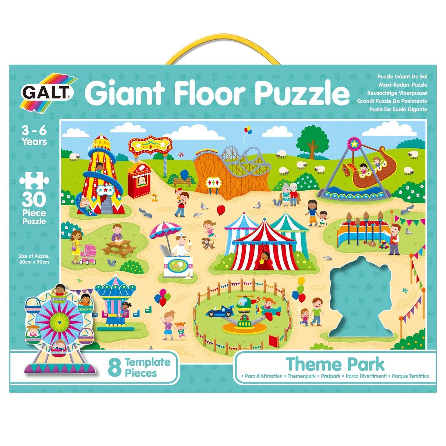 Puzzle Podea: Parcul de distractii (30 piese)