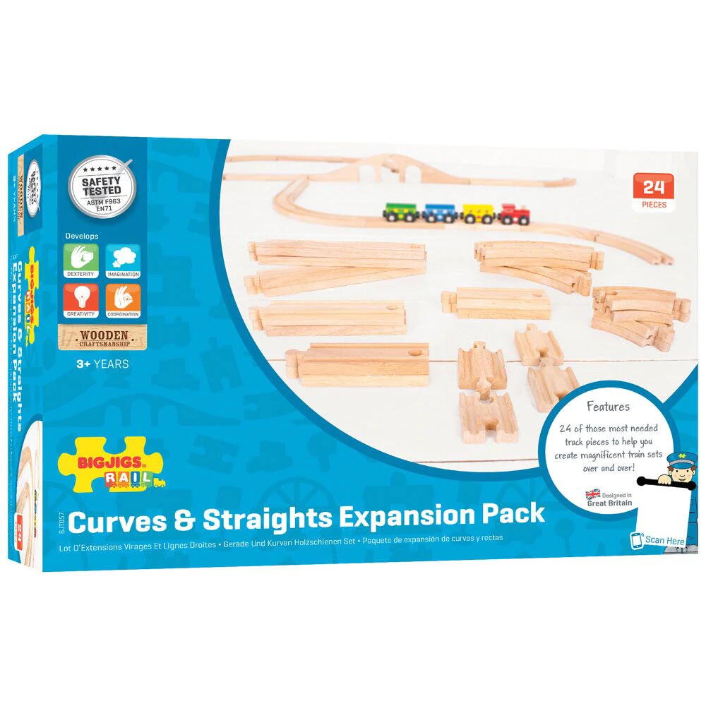 Set sine drepte si curbe (24 piese)
