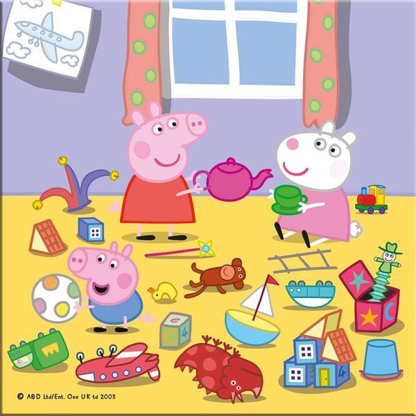 Puzzle 3 in 1 - Purcelusa Peppa in vacanta (3 x 55 piese)