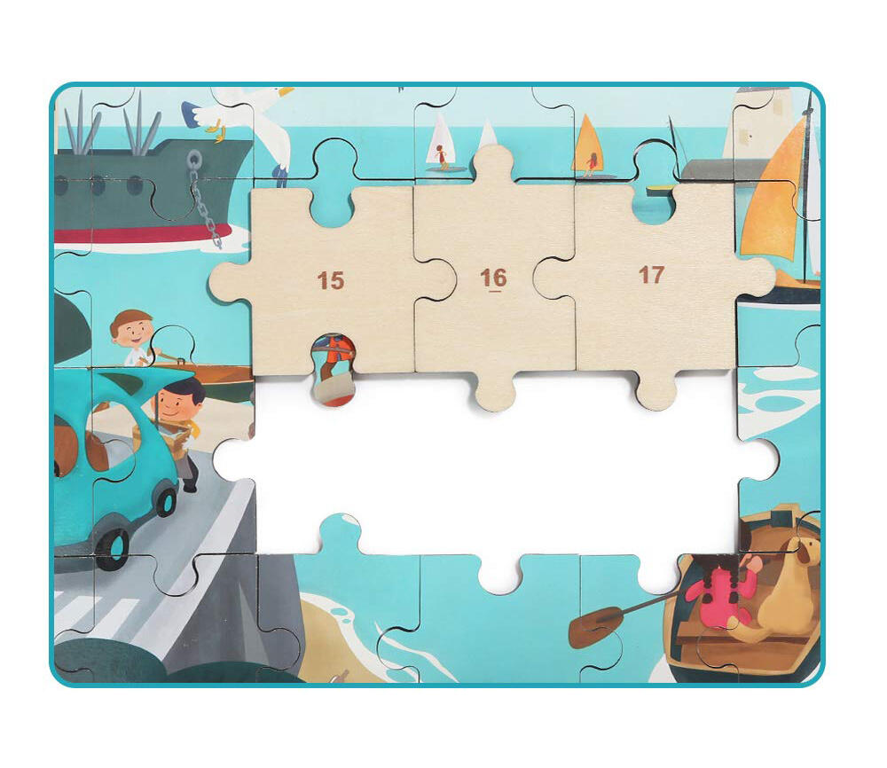 Puzzle din lemn - Vaporas