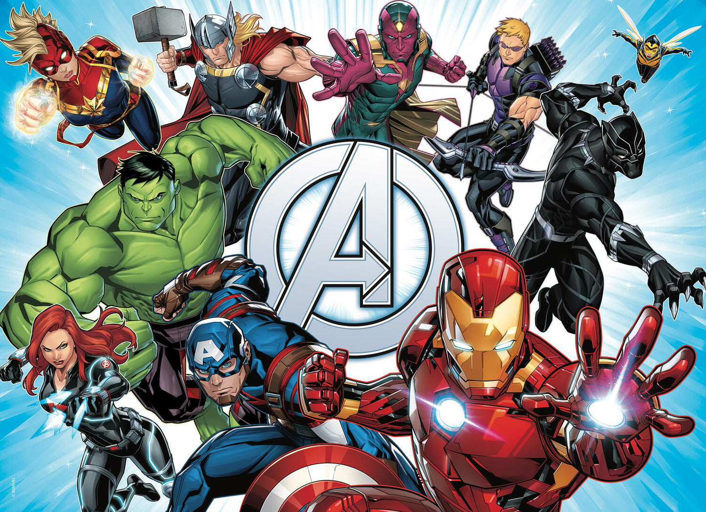 Puzzle de colorat - Avengers (60 de piese)