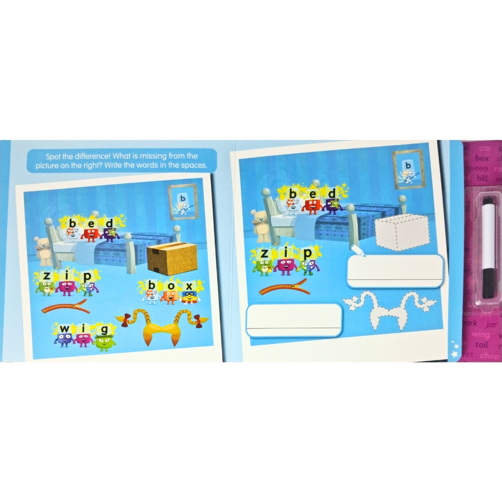 Carticica Scriu si Sterg Alphablocks - Cuvinte magice