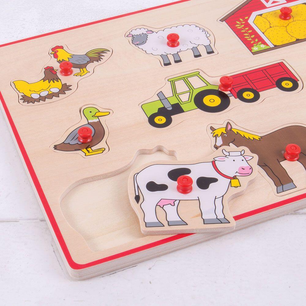 Puzzle din lemn incastru - Ferma