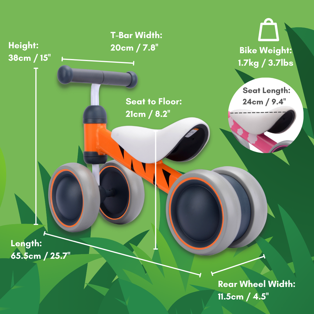 Trotineta cadru metal fara pedale bebelusi - Ride On, Tigru