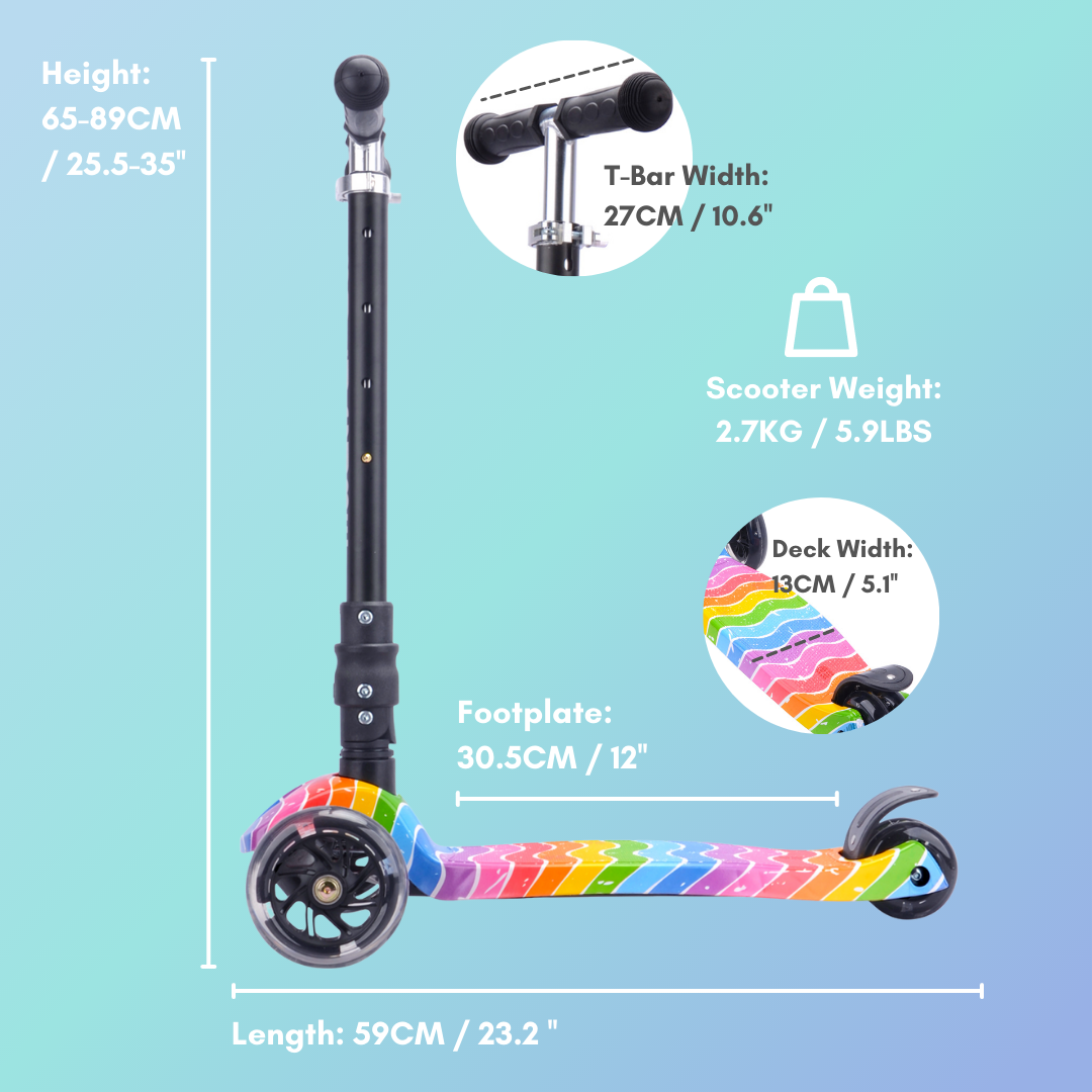Trotineta cu 3 roti pliabila cu lumini - Scooter Astro Dream