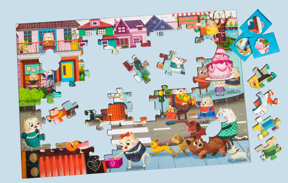 Puzzle cu surprize – Orasul faptelor bune
