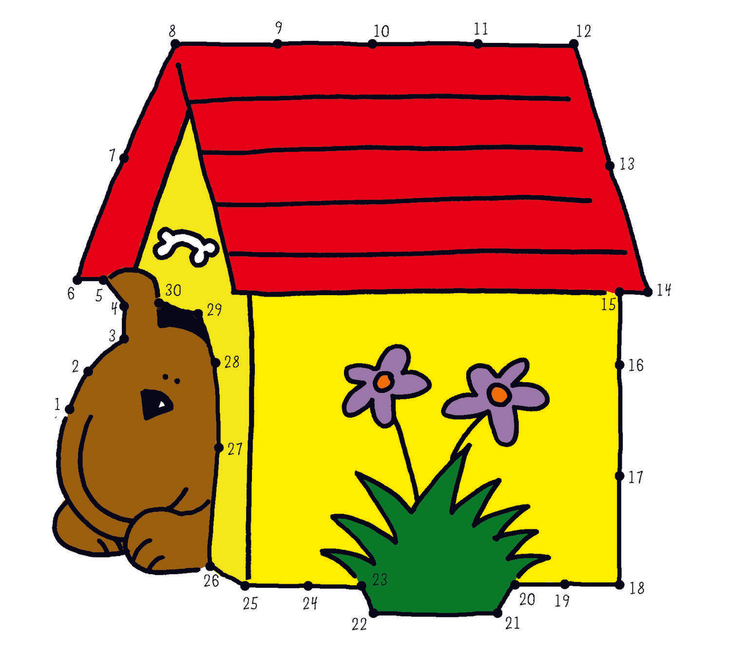 Carte de colorat Dot to Dot
