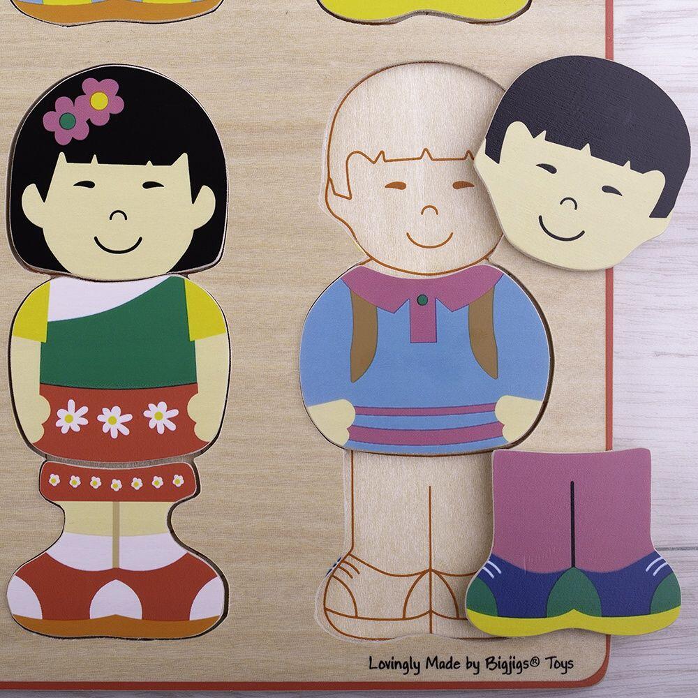 Puzzle din lemn - micutii prieteni