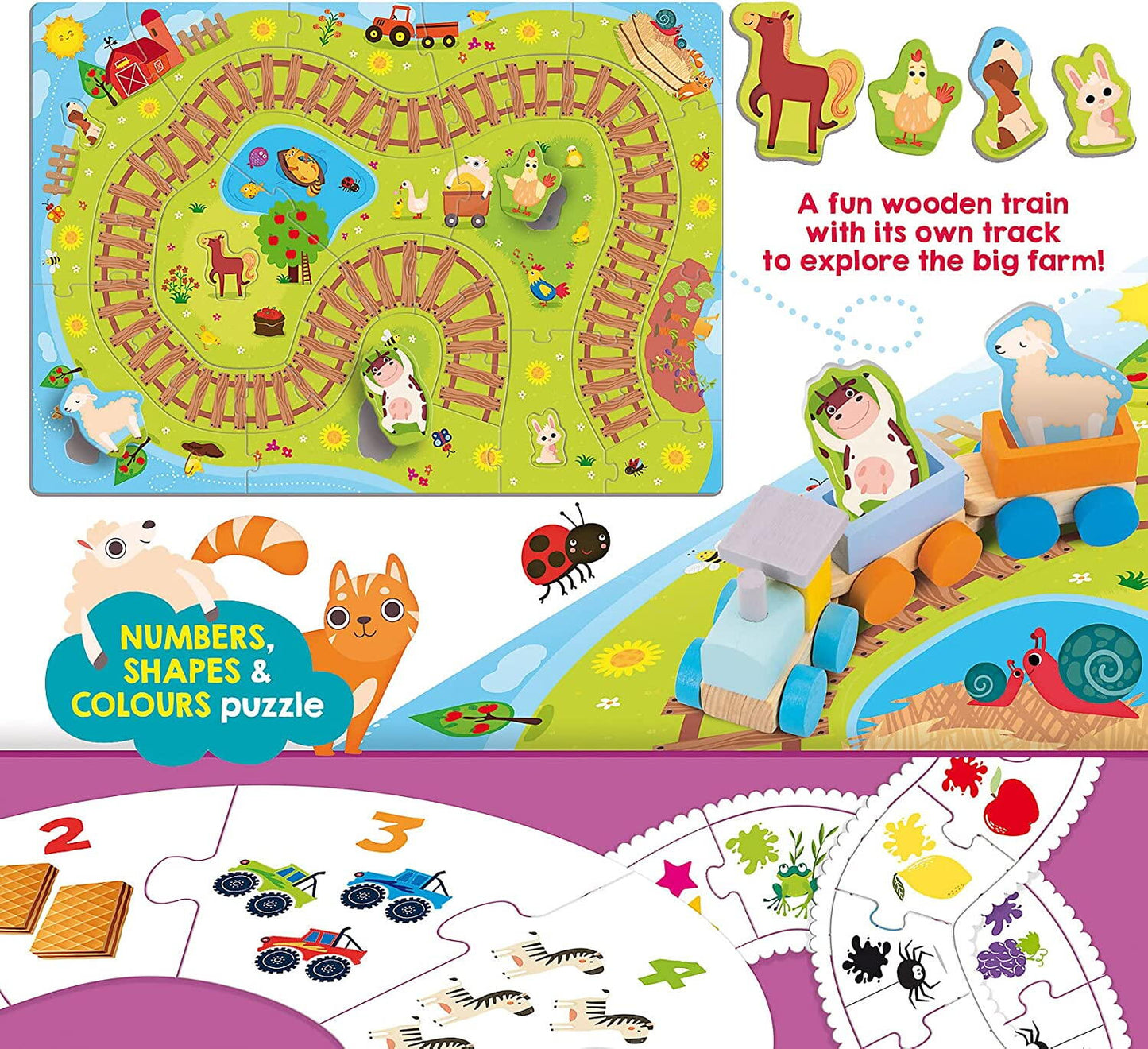 Puzzle - Trenuletul vesel de la ferma