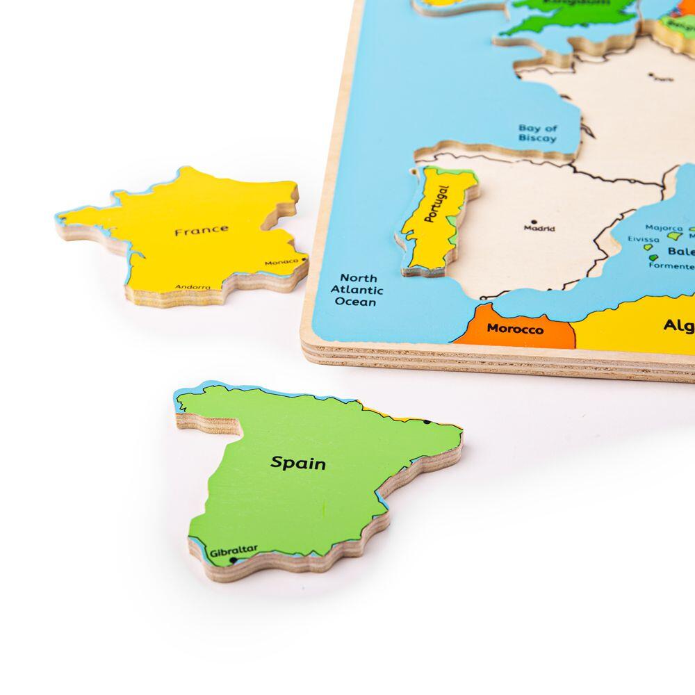 Puzzle incastru harta Europei