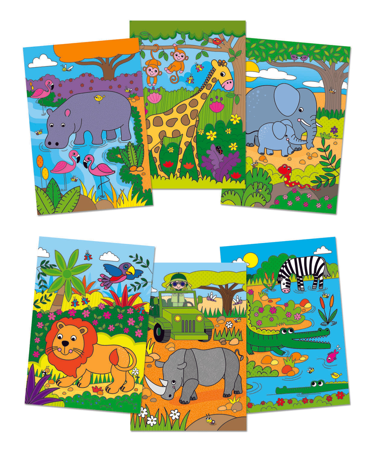 Water Magic: Carte de colorat Safari