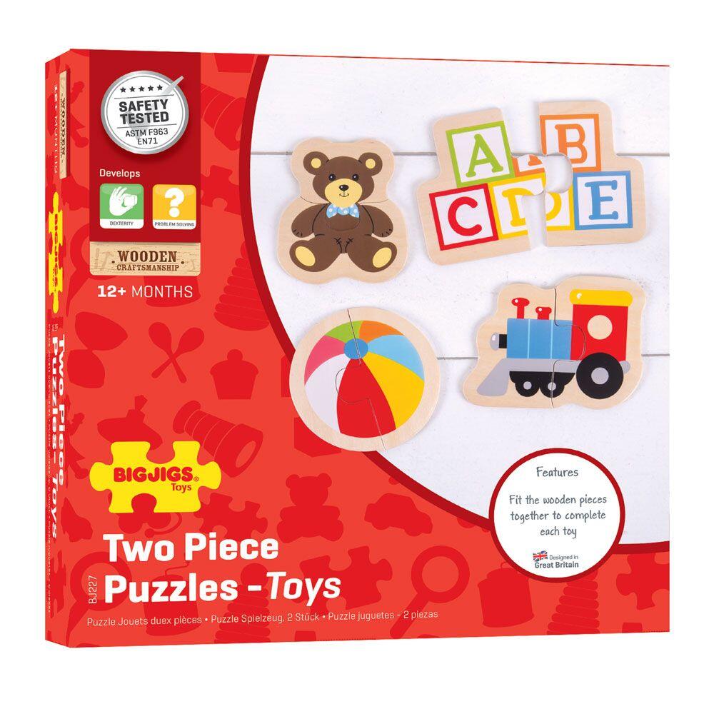 Puzzle din lemn - Jucarii (8 piese)