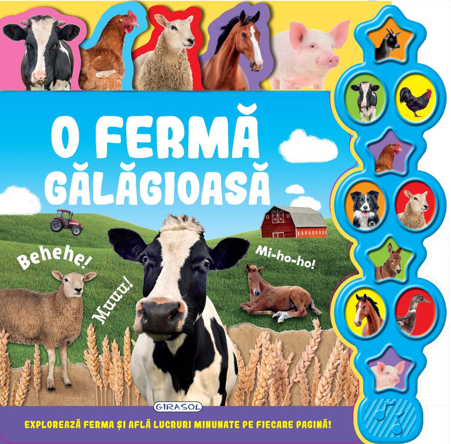 Carte cu sunete - O ferma galagioasa