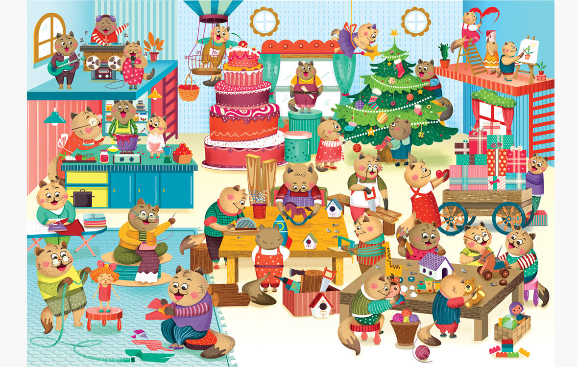 Puzzle cu surprize – In asteptarea Craciunului