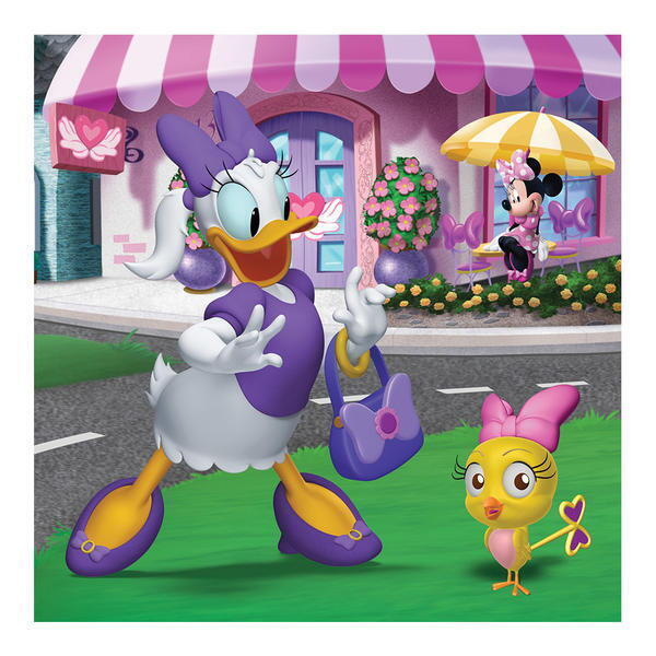 Puzzle 3 in 1 - O zi cu Minnie (55 piese)