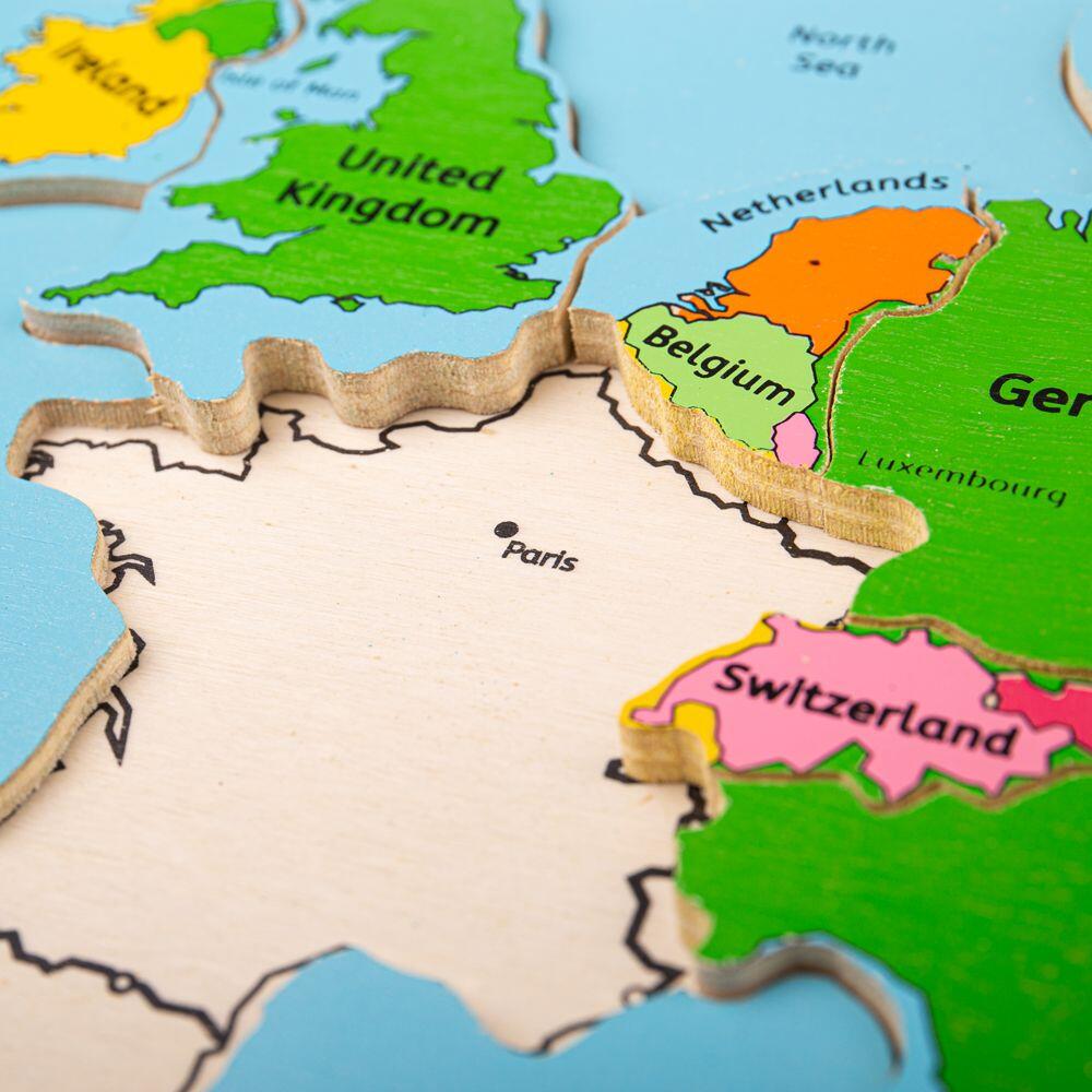 Puzzle incastru harta Europei