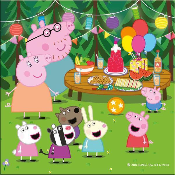 Puzzle 3 in 1 - Purcelusa Peppa in vacanta (3 x 55 piese)