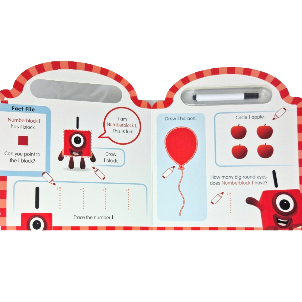 Carticica Scriu si sterg Numberblocks 123