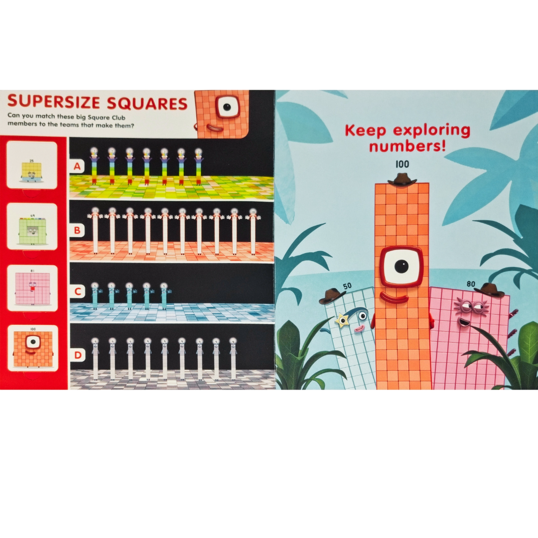 Carticica Deschide ferestrele - Numberblocks - Numere mari