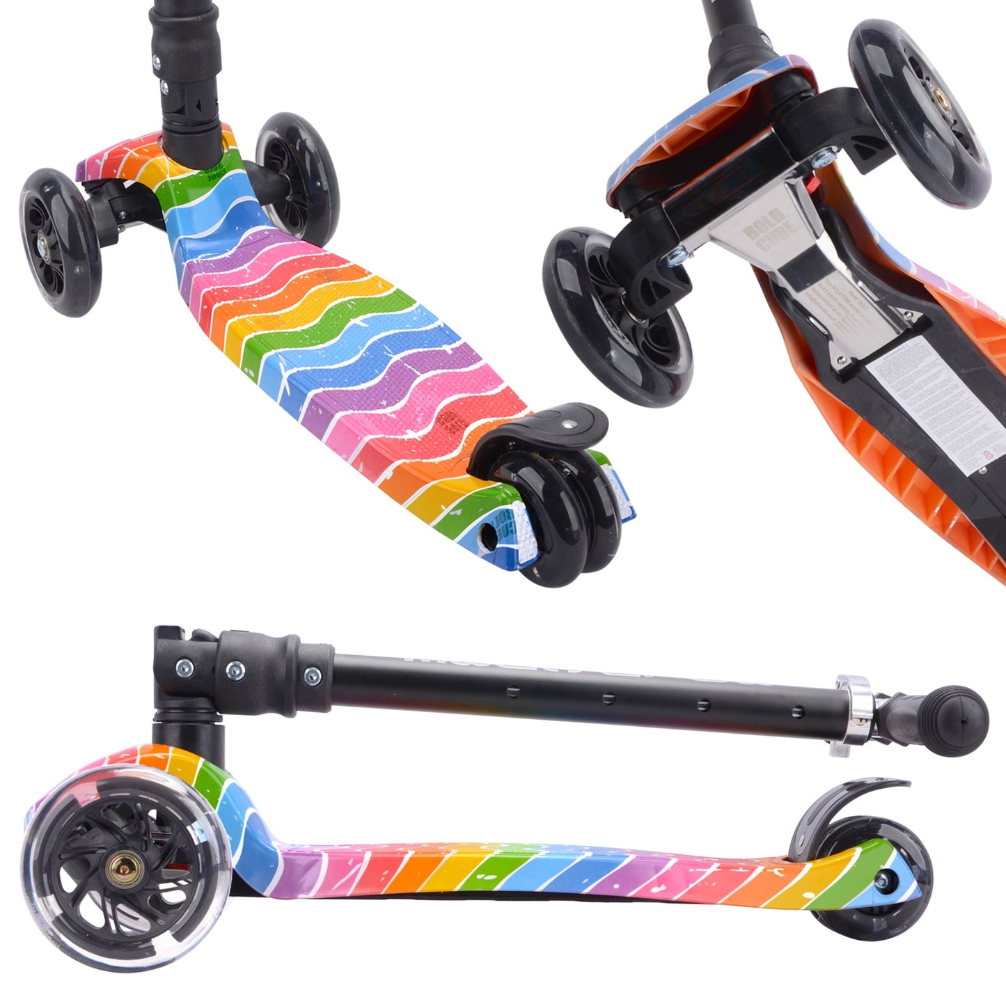 Trotineta cu 3 roti pliabila cu lumini - Scooter Astro Dream
