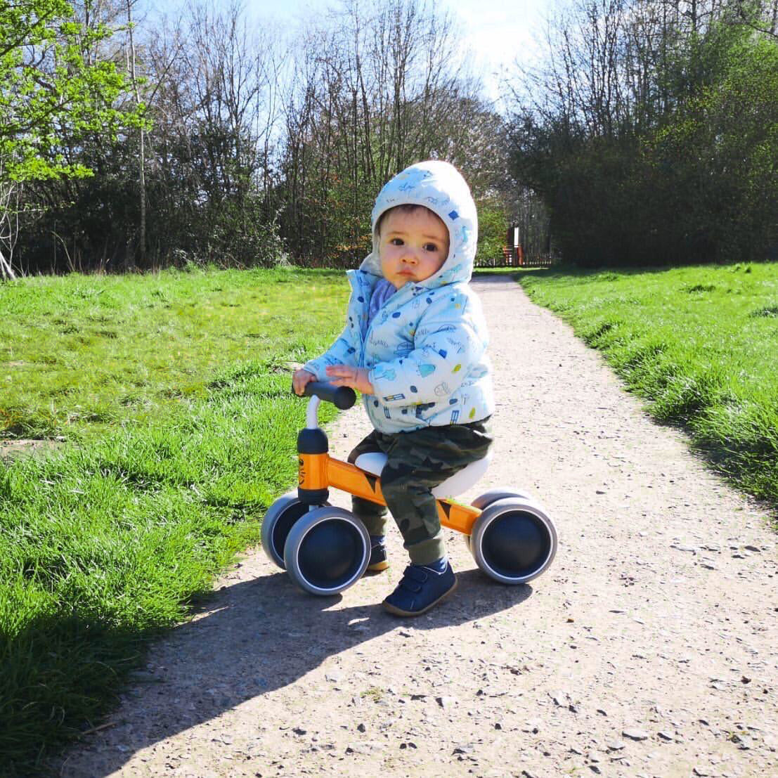 Trotineta cadru metal fara pedale bebelusi - Ride On, Tigru