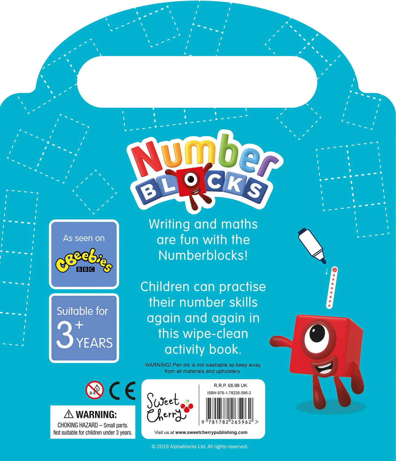 Carticica Scriu si sterg Numberblocks 123