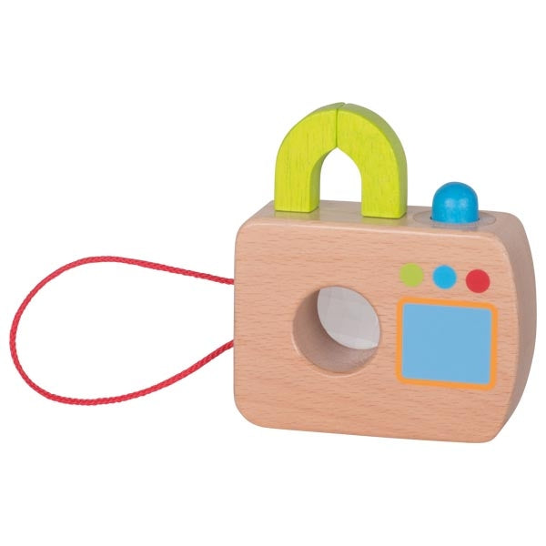 Aparat foto din lemn - Material joc de rol pentru copii
