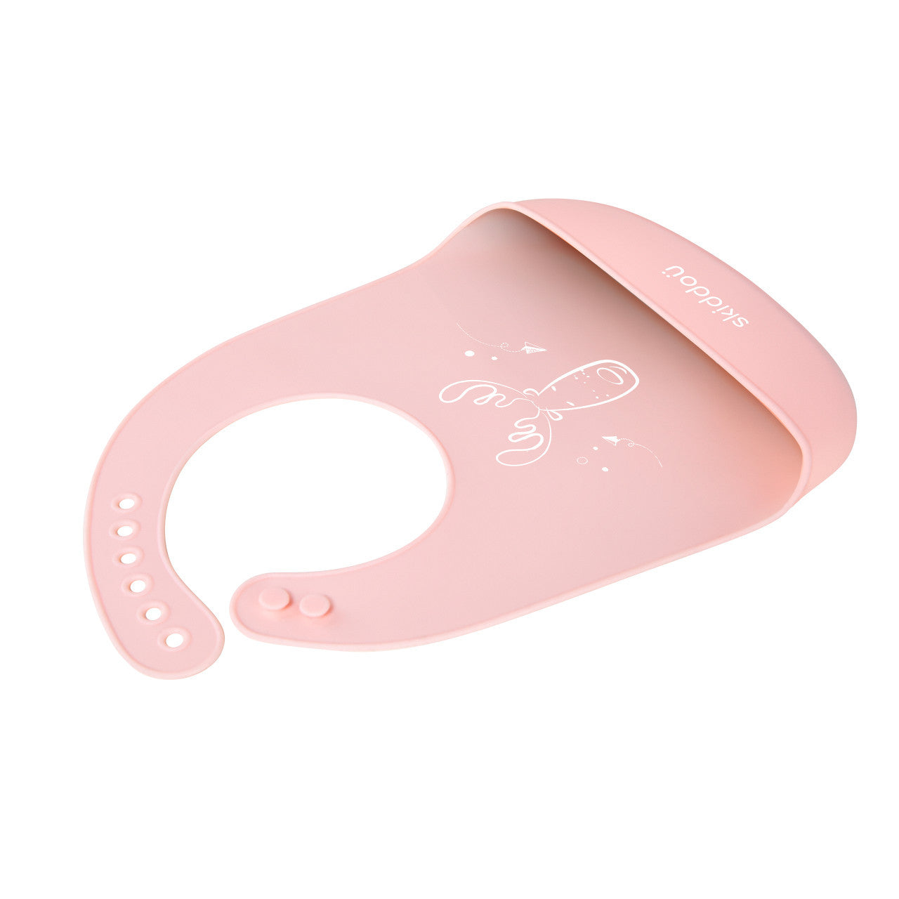 Baveta din silicon Smekke, Skiddou, Keep Pink, Roz