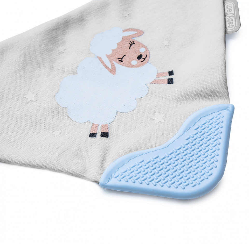 Baveta triunghi cu accesoriu dentitie BabyJem Cowboy Bib