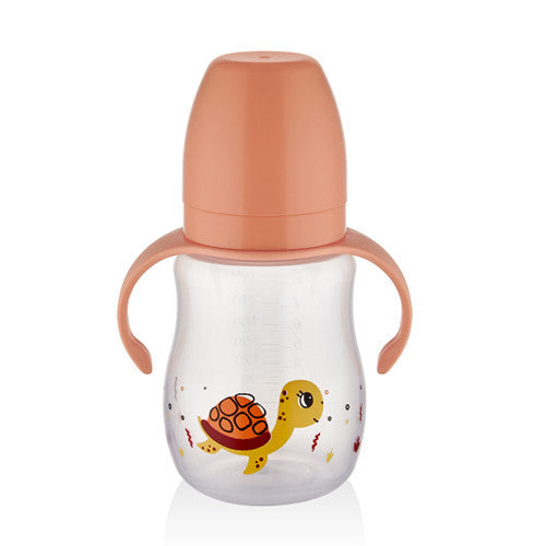 Biberon cu toarte si tetina din silicon BabyJem