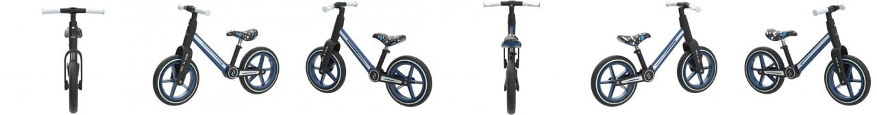 Bicicleta pliabila fara pedale Skiddou Ronny, Denim, Albastru