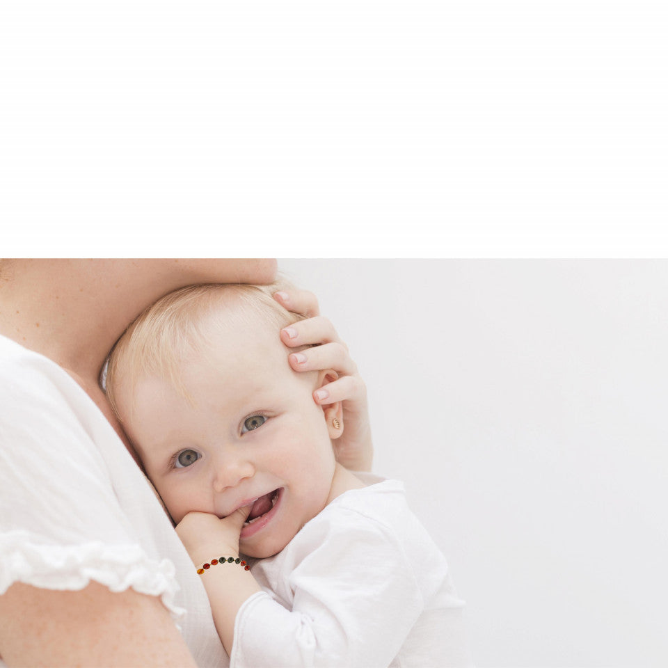 Bratara din chihlimbar pentru bebelusi BabyJem