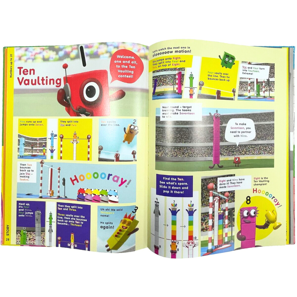 Marea carte cu activitati Numberblocks