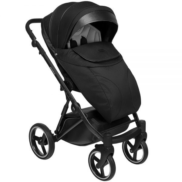 Carucior 2 in 1 Oslo+, Onyx, Negru, Skiddou