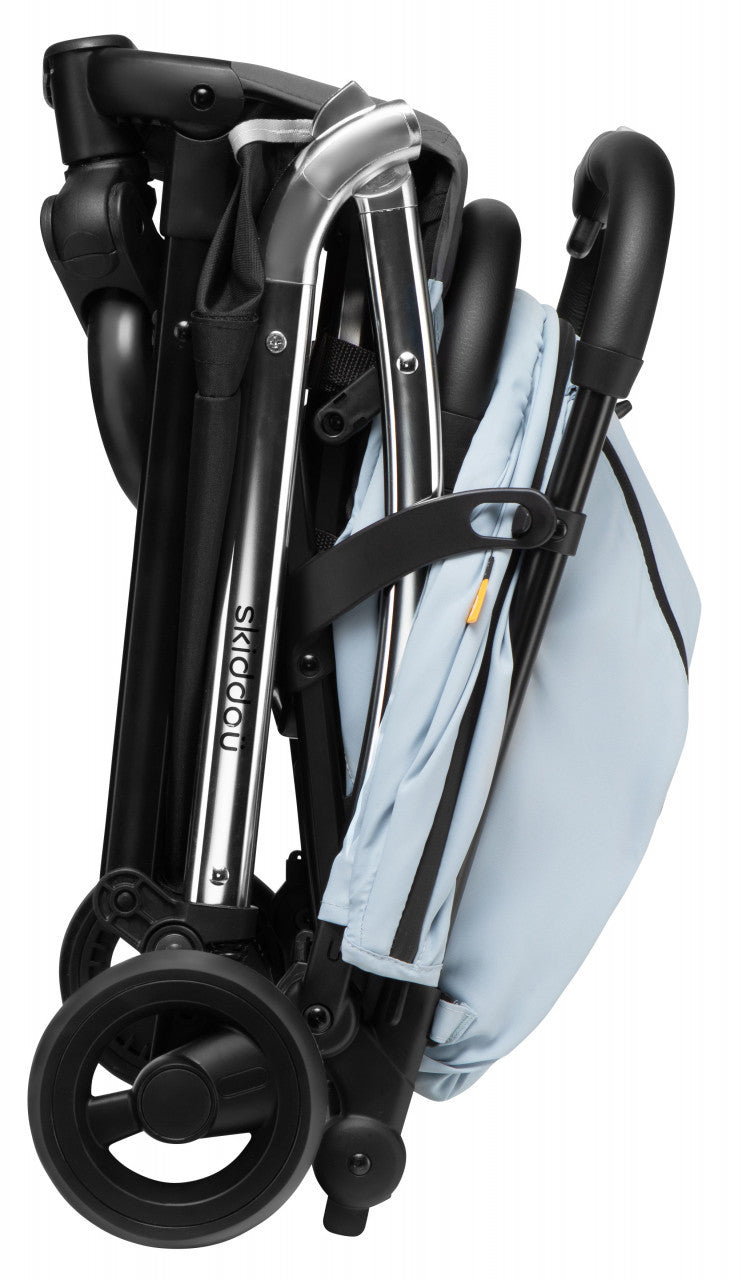 Carucior sport pliabil Skiddou Mikkeli Sky high, ultracompact pentru calatorii, Bleu