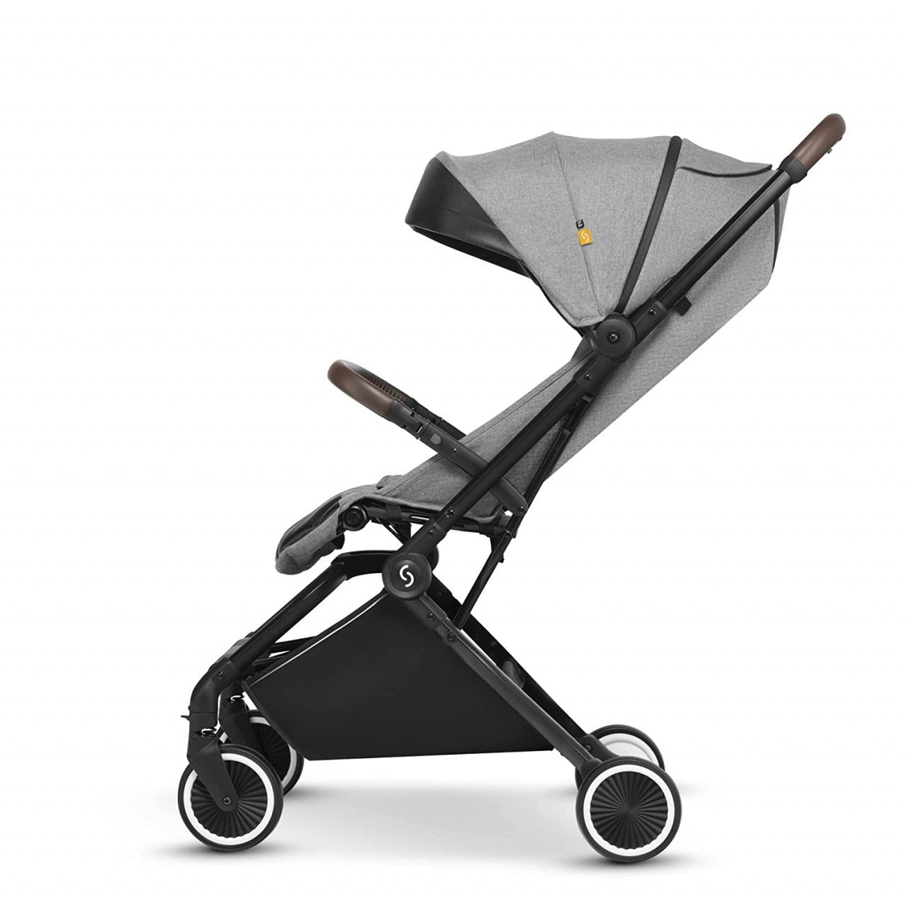 Carucior sport pliabil ultracompact pentru calatorii Espoo+, Evening Shadow, Gri inchis, Skiddou