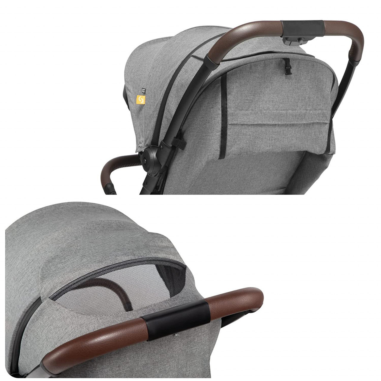 Carucior sport pliabil ultracompact pentru calatorii Espoo+, Evening Shadow, Gri inchis, Skiddou