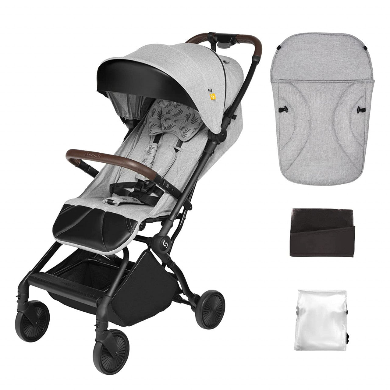 Carucior sport pliabil ultracompact pentru calatorii Espoo+, Normandic Dream, Gri, Skiddou