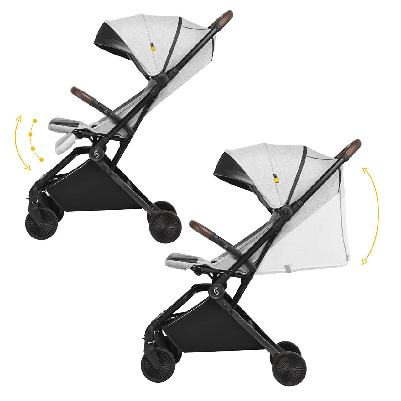 Carucior sport pliabil ultracompact pentru calatorii Espoo+, Normandic Dream, Gri, Skiddou