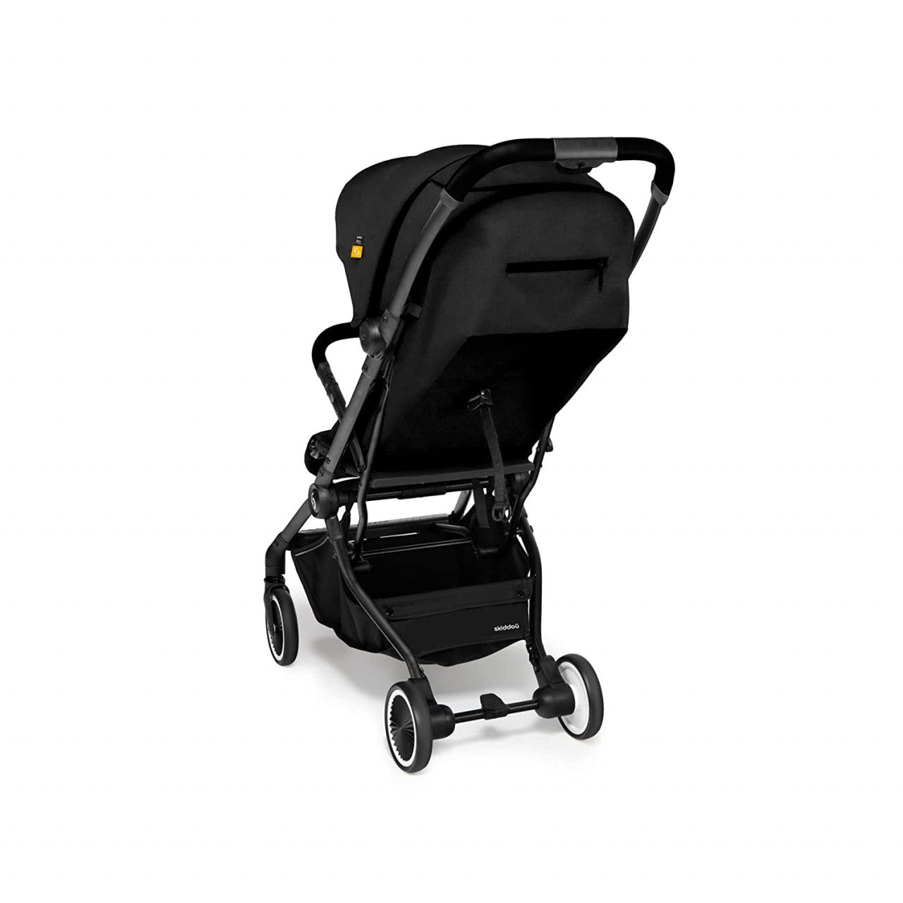 Carucior sport pliabil ultracompact pentru calatorii Espoo+, Onyx, Negru, Skiddou
