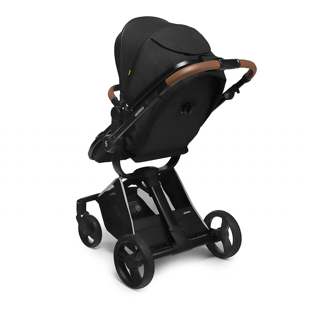 Carucior transformabil 2 in 1 Nasjo, Onyx, Negru, Skiddou