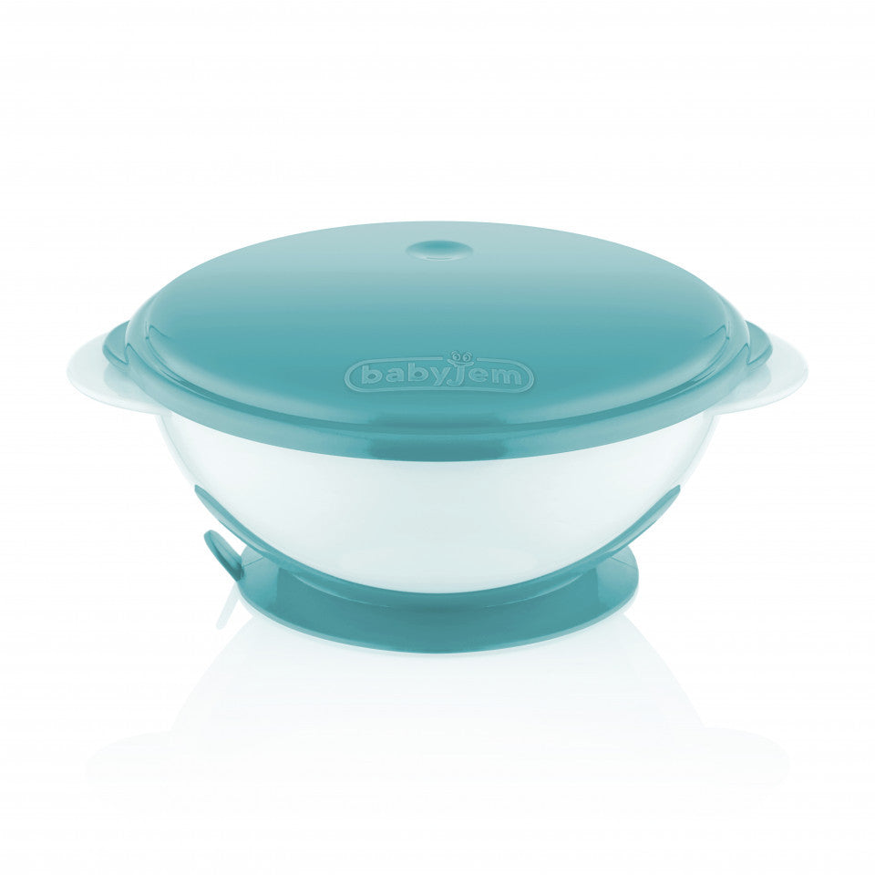Castron cu ventuza si capac BabyJem