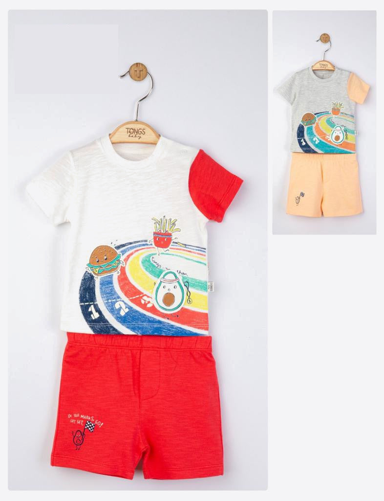 Compleu 2 piese Maraton pentru baietei, Tongs baby