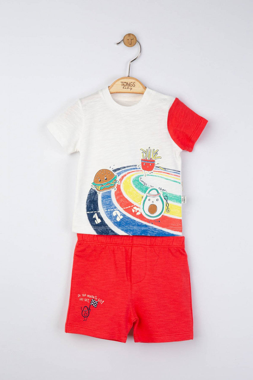 Compleu 2 piese Maraton pentru baietei, Tongs baby