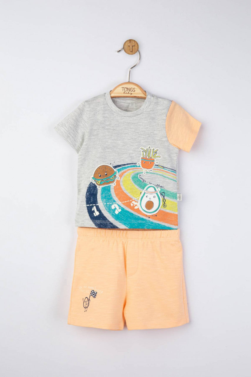 Compleu 2 piese Maraton pentru baietei, Tongs baby