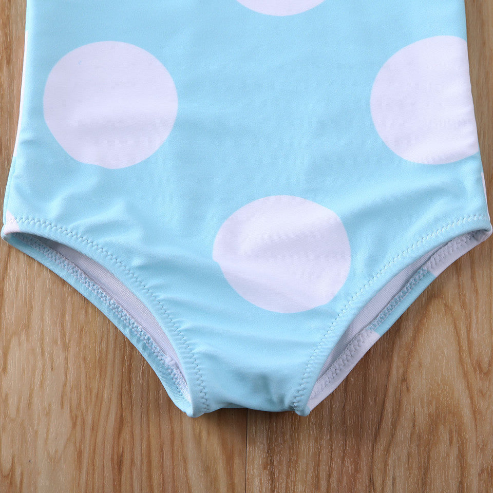 Costum de baie cu buline mari