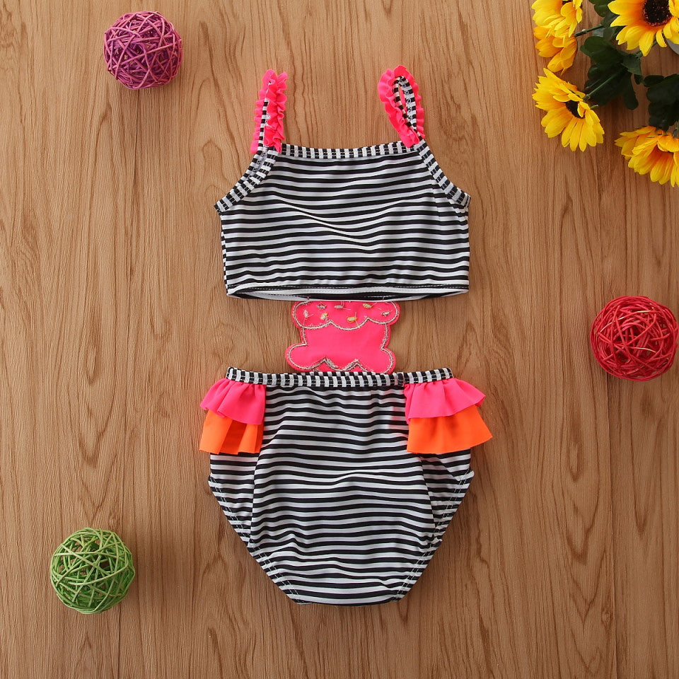 Costum de baie decupat Inghetata