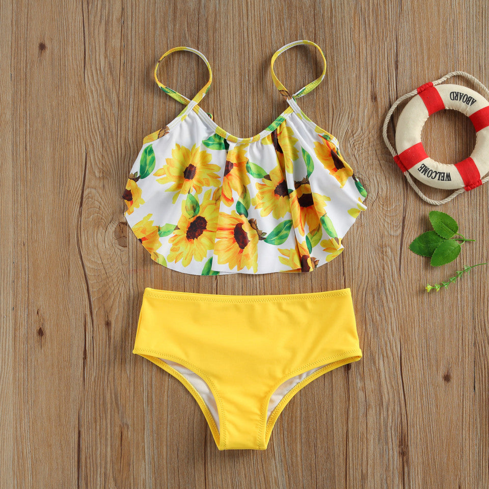 Costum de baie Floarea soarelui din 2 piese